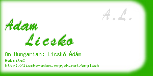 adam licsko business card